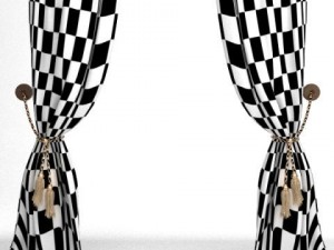 elegant curtains 3D 모델