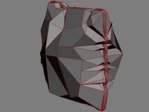 brocade decorative pillow photoreal 3D Model