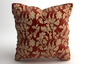 satin throw pillow 2 3D Модель