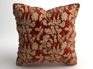 satin throw pillow 2 3D Model