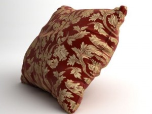 satin throw pillow 2 3D Модель