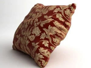 satin throw pillow 2 3D Model