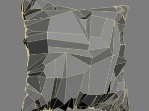 satin throw pillow 2 3D Model