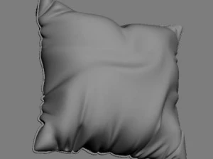 satin throw pillow 2 3D Model