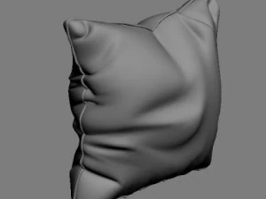 satin throw pillow 2 3D Model