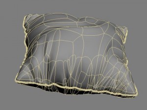 satin throw pillow 2 3D Модель