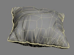 satin throw pillow 2 3D Model