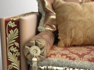 ornate armchair bacci stile 450 3D Model