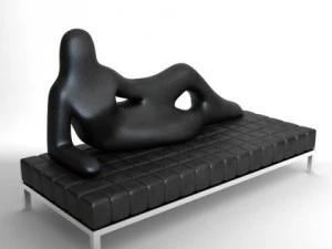 settee divina driade 3D Model