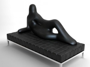 settee divina driade Modello 3D