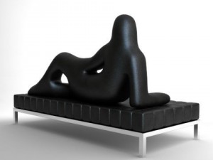 settee divina driade Modello 3D