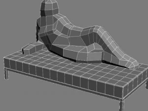 settee divina driade 3D Model