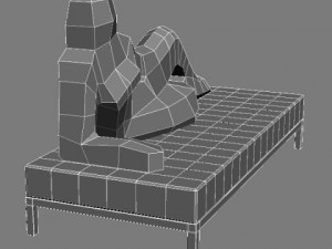 settee divina driade Modello 3D