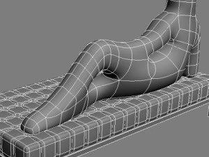 settee divina driade 3D Model