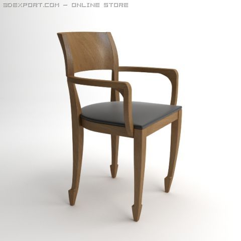 chair bernini ballerina 3D Модель .c4d .max .obj .3ds .fbx .stl .blend 
