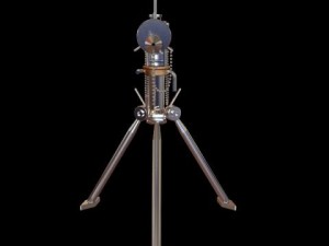 telescope on tripod stand 3D Model