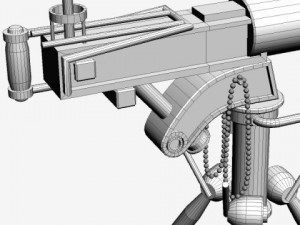 telescope on tripod stand 3D Model