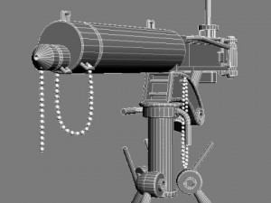telescope on tripod stand 3D Model