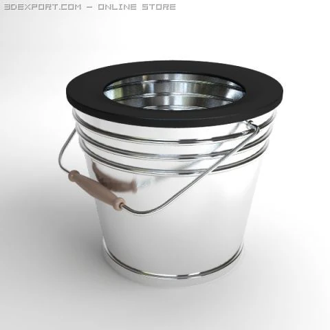 bucket 3D Model .c4d .max .obj .3ds .fbx .stl .blend 