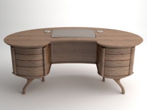 bean desk 3D Model