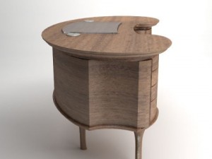 bean desk 3D Model