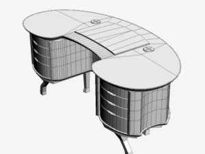 bean desk 3D Model