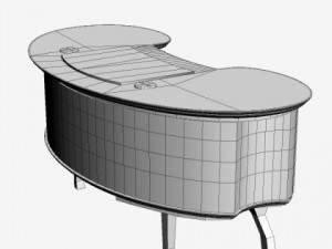 bean desk 3D Model