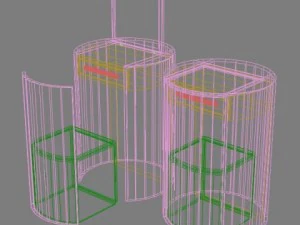 conjunto de penteadeira Modelo 3D