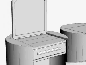 conjunto de penteadeira Modelo 3D