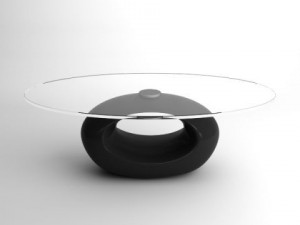 contemporary glass top table 3D Model