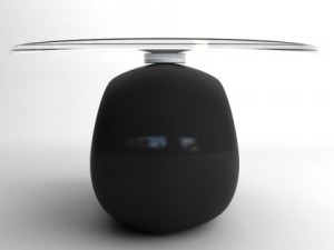 contemporary glass top table Modelo 3D