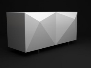 case console origami table Modèle 3D