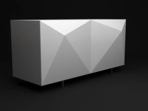 case console origami table 3D Model