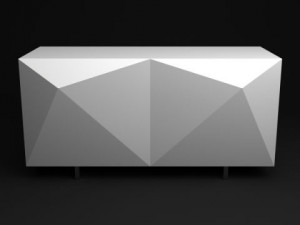 case console origami table Modèle 3D