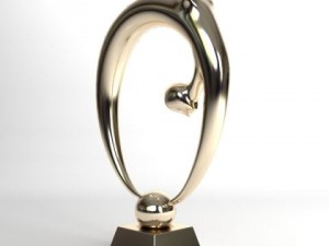 statue woman pirouette Modello 3D