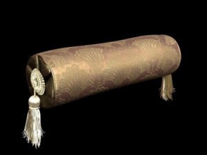 elegant bolster pillow 3D Model