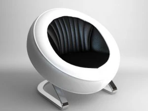 contemporary round chair 3D Model