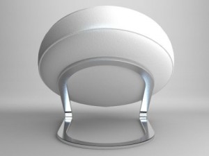 contemporary round chair Model 3D