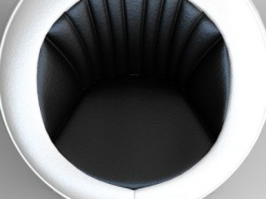 contemporary round chair Model 3D