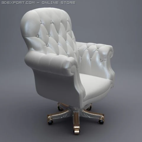 luxury office armchair 3D Model .c4d .max .obj .3ds .fbx .stl .blend