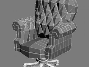 luxury office armchair Model 3D