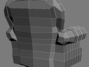 luxury office armchair Model 3D