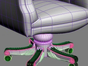 luxury office armchair Model 3D