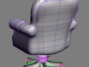 luxury office armchair Model 3D