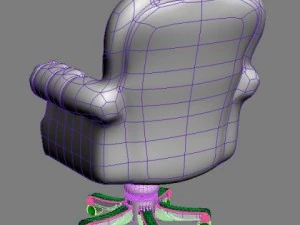 luxury office armchair 3D Model