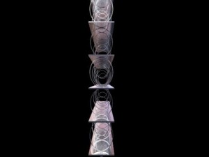 contemporary shelf unit Modelo 3D