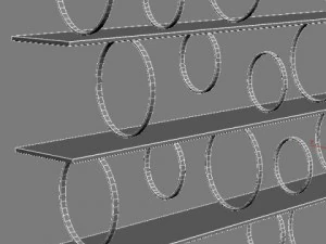 contemporary shelf unit 3D Model