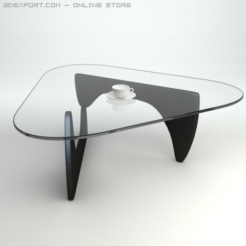 coffee table with cup and saucer 3Dモデル .c4d .max .obj .3ds .fbx .stl .blend 