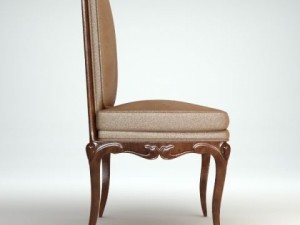 traditional side chair 3D Модель