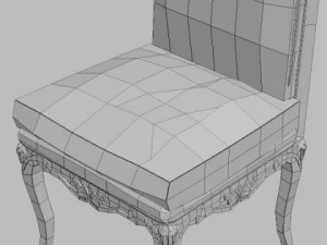traditional side chair 3D Модель